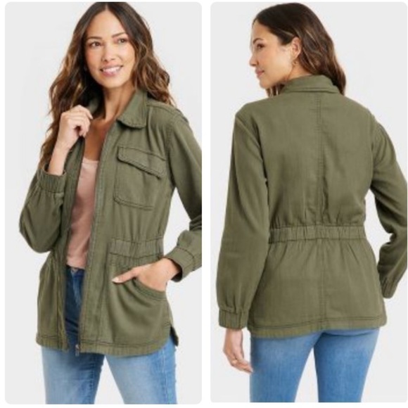 Thread & Supply Army Green Shacket | SIZE S - Picture 1 of 9